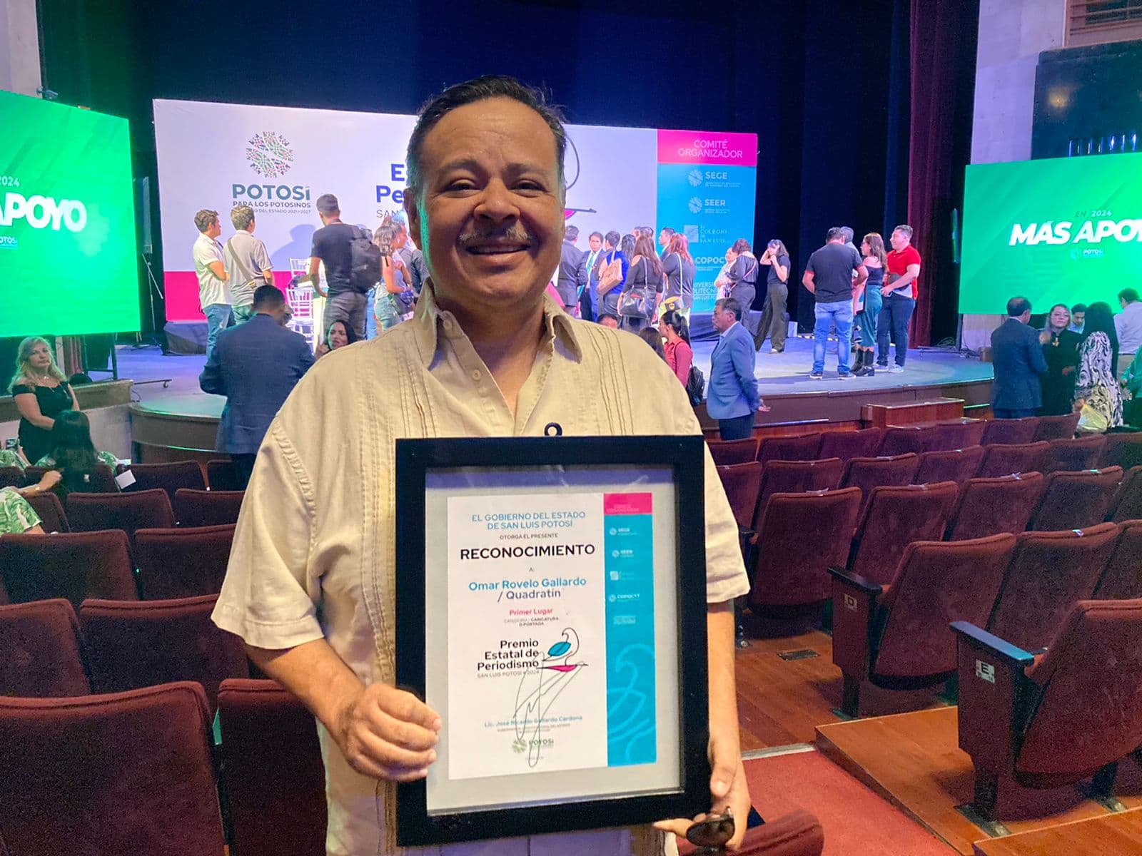 Omar Rovelo gana Premio Estatal de Periodismo 2024