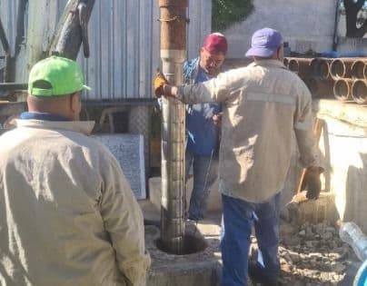 Instala Interapas equipo de bombeo en pozo de fracc. San Angel