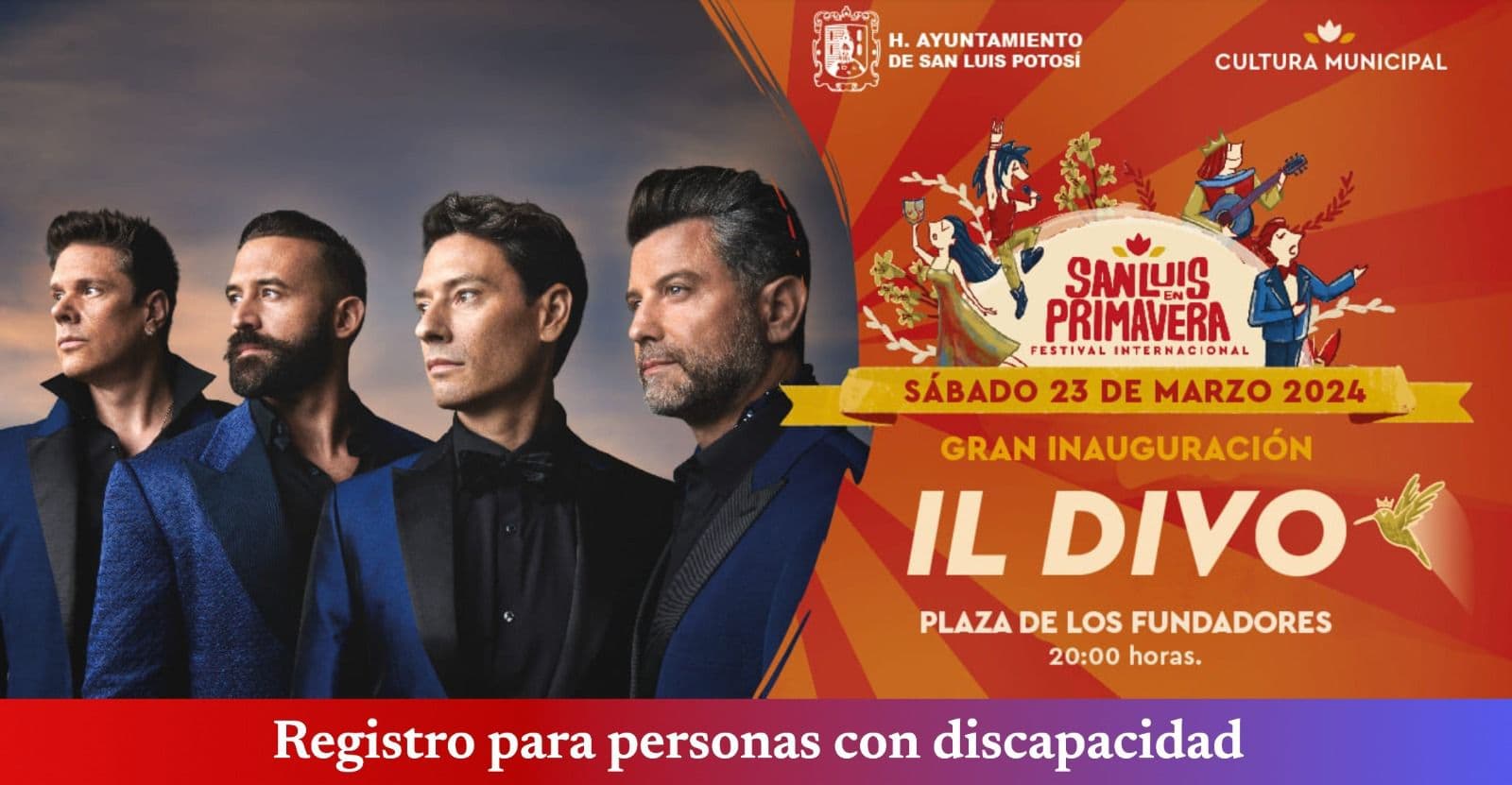 Festival Internacional San Luis en Primavera abre registro para espacios inclusivos para personas con discapacidad