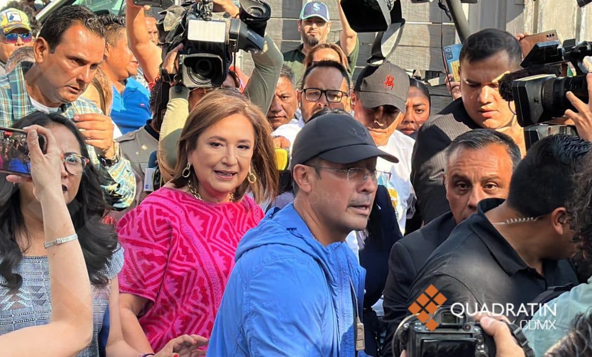 Acude Xóchitl Gálvez a votar: “¡contra todo!”