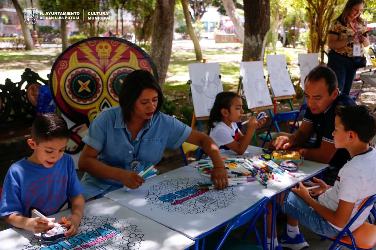 Realizan actividades culturales para toda la familia en Jardín de Tequis