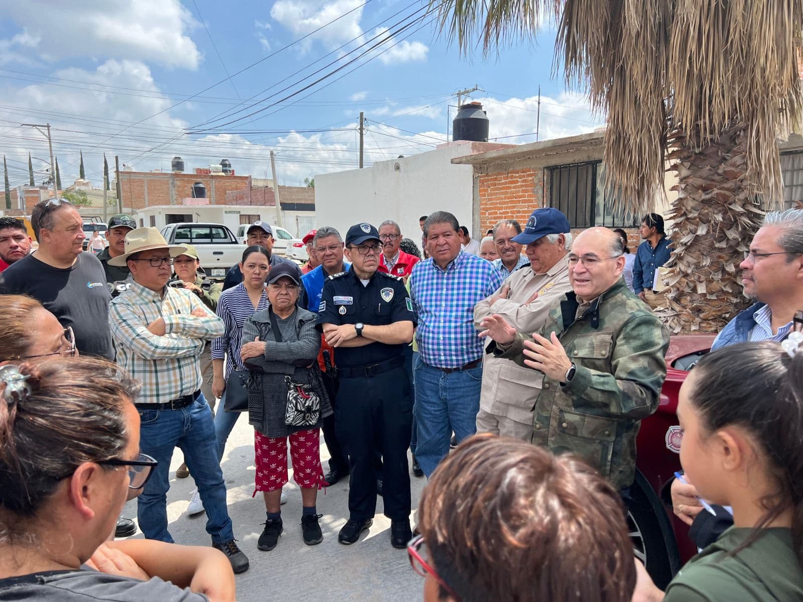 Protección Civil recorre Villa de Pozos para evitar inundaciones