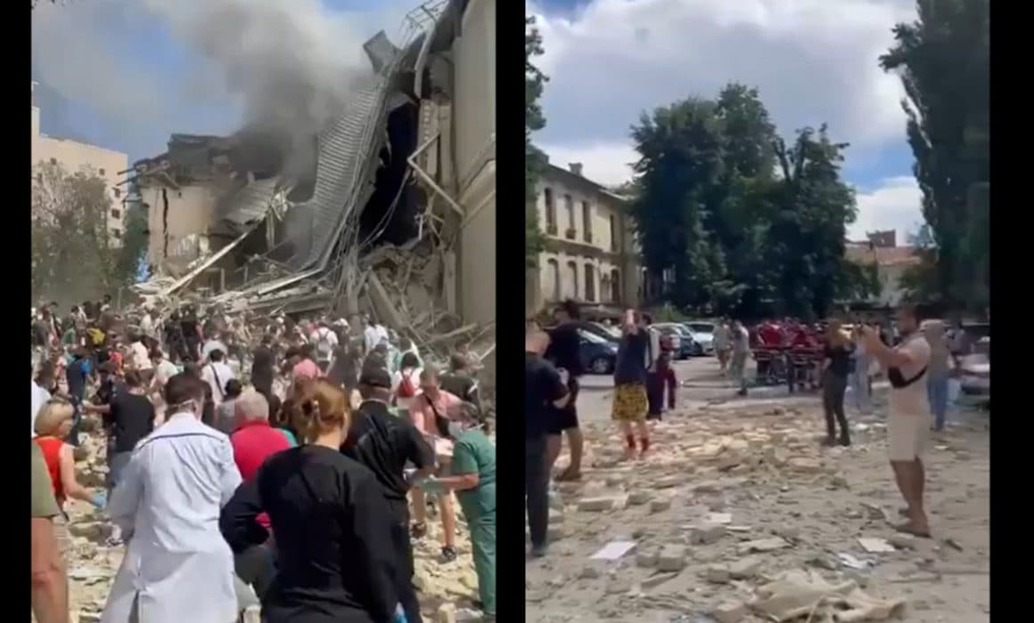 Reportan ataque de Rusia en pediátrico en Kiev