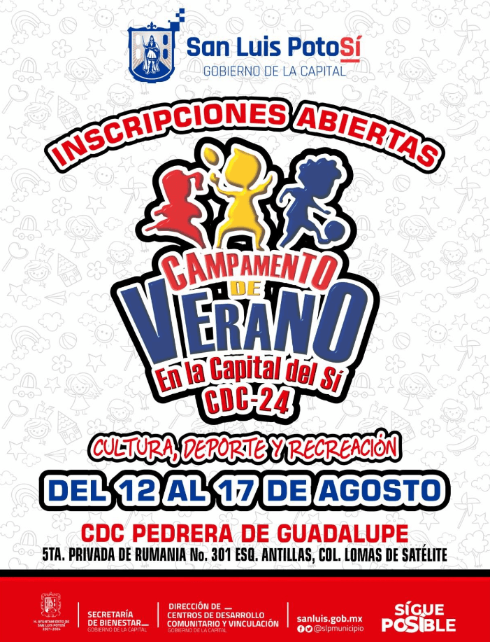 Abren inscripciones para Campamento Mi Verano en la Capital del Si