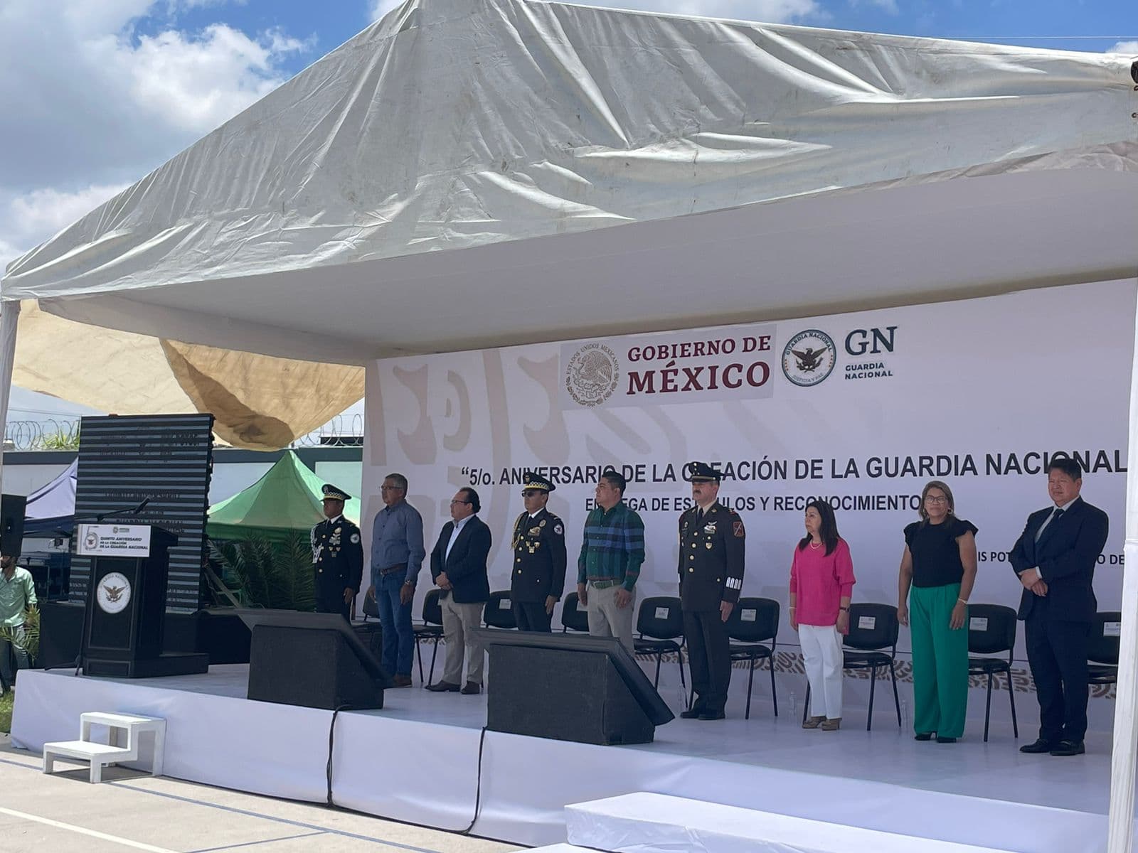 Celebran aniversario de la guardia nacional en Soledad