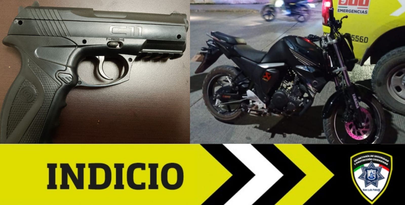 Aprehenden por portación de arma y conducción temeraria a dos menores de edad