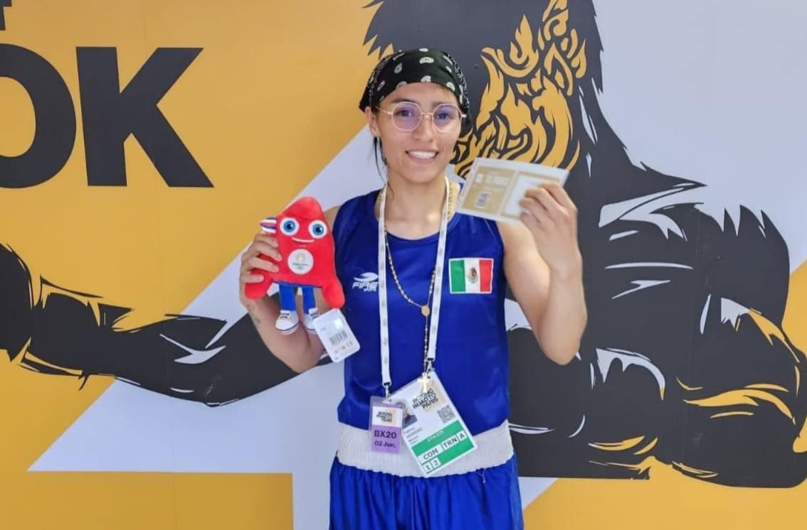 Logra pugilista potosina Fátima Hernández avanzar a octavos de final en Paris