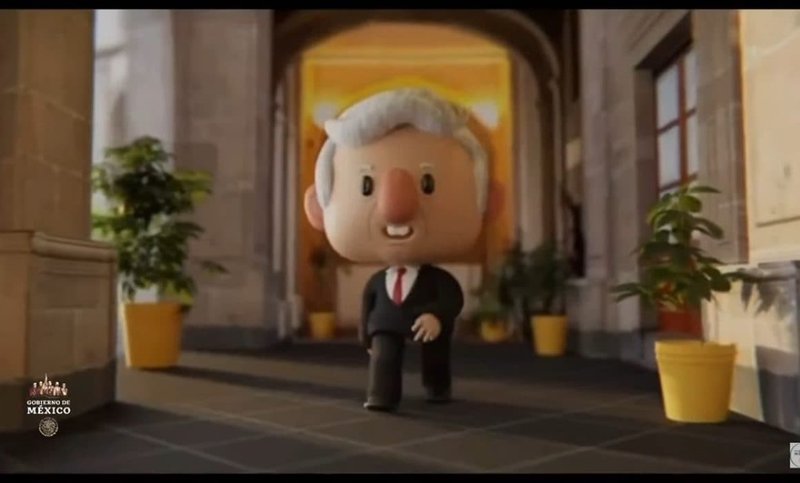 Con Amlito animado, nuevo intro de la mañanera