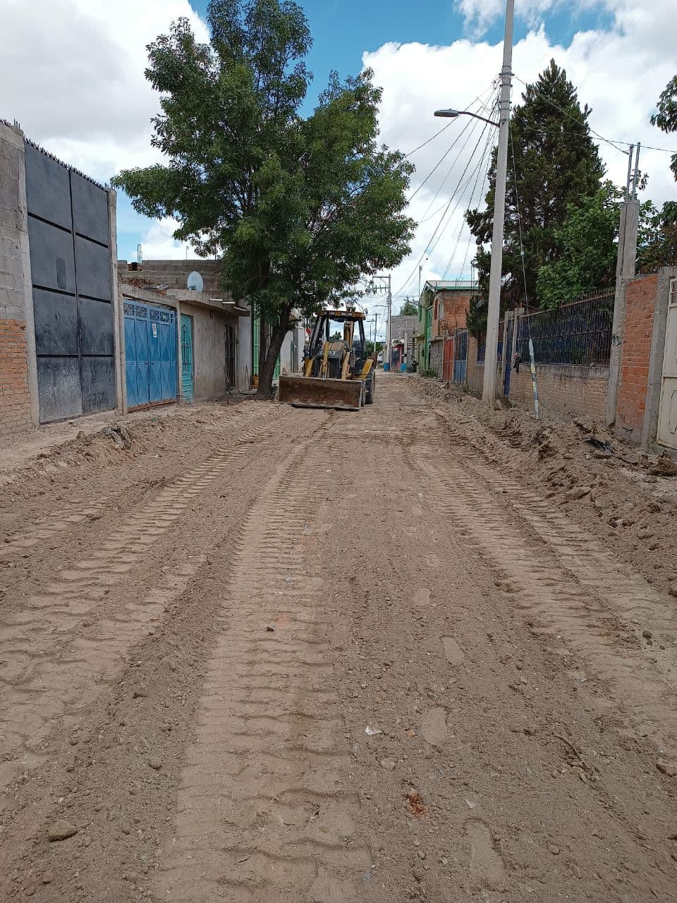 Villa de Pozos retoma obras de Vialidades Potosinas