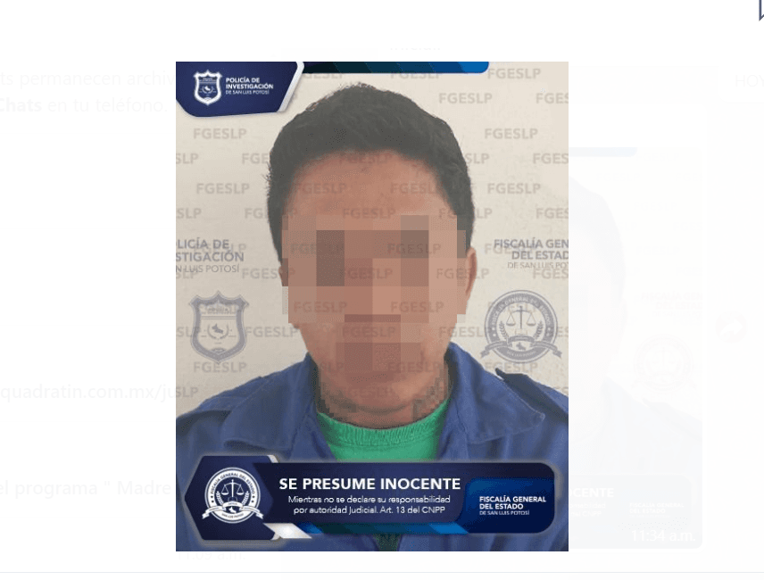 Detienen a sujeto acusado de homicidio en Soledad de Graciano Sánchez