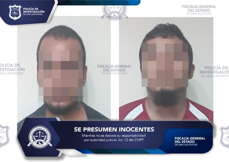 Aprehenden a dos presuntos homicidas en la capital potosina
