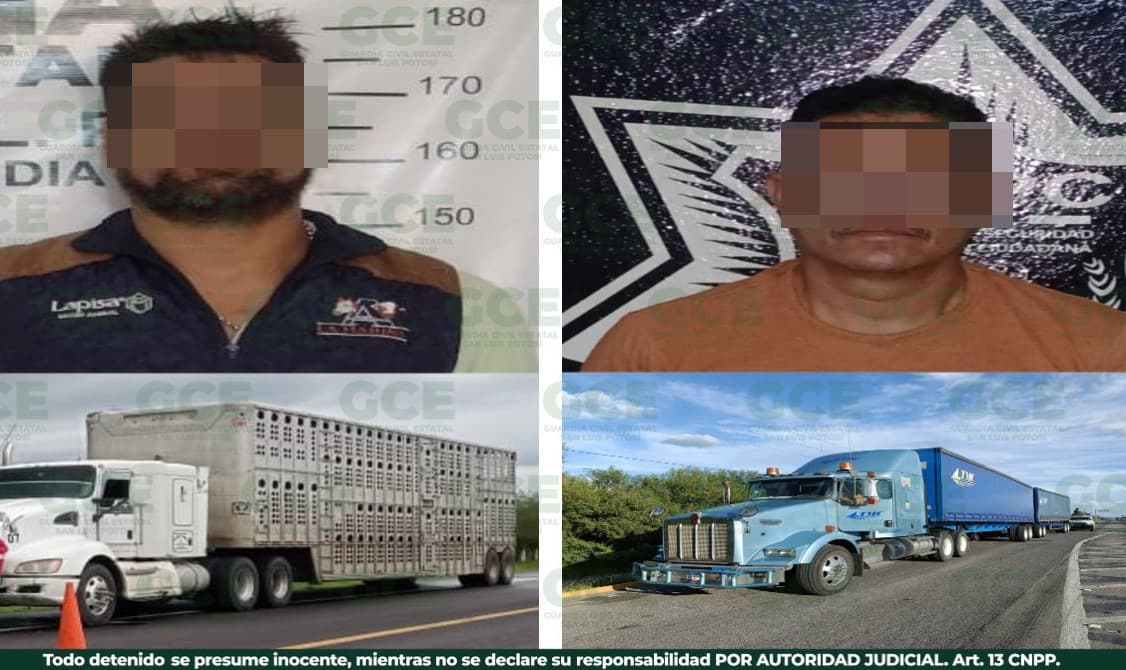 Recupera GCE tractocamiones robados y cargamento en SLP