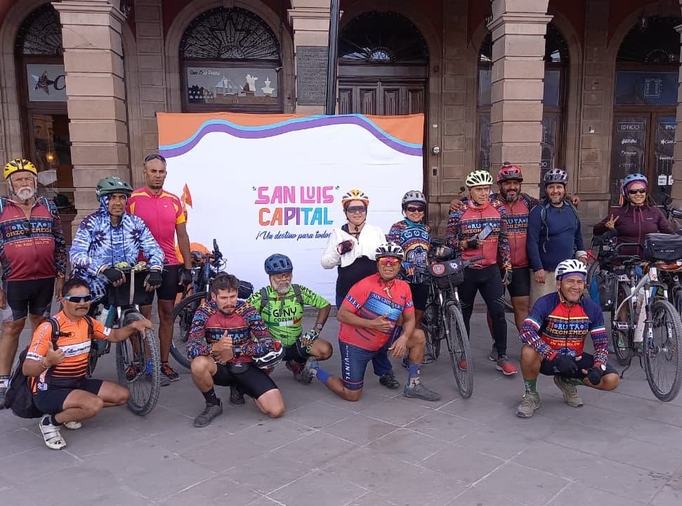Se congregaron ciclistas de Ruta Chichimeca en capital del Estado