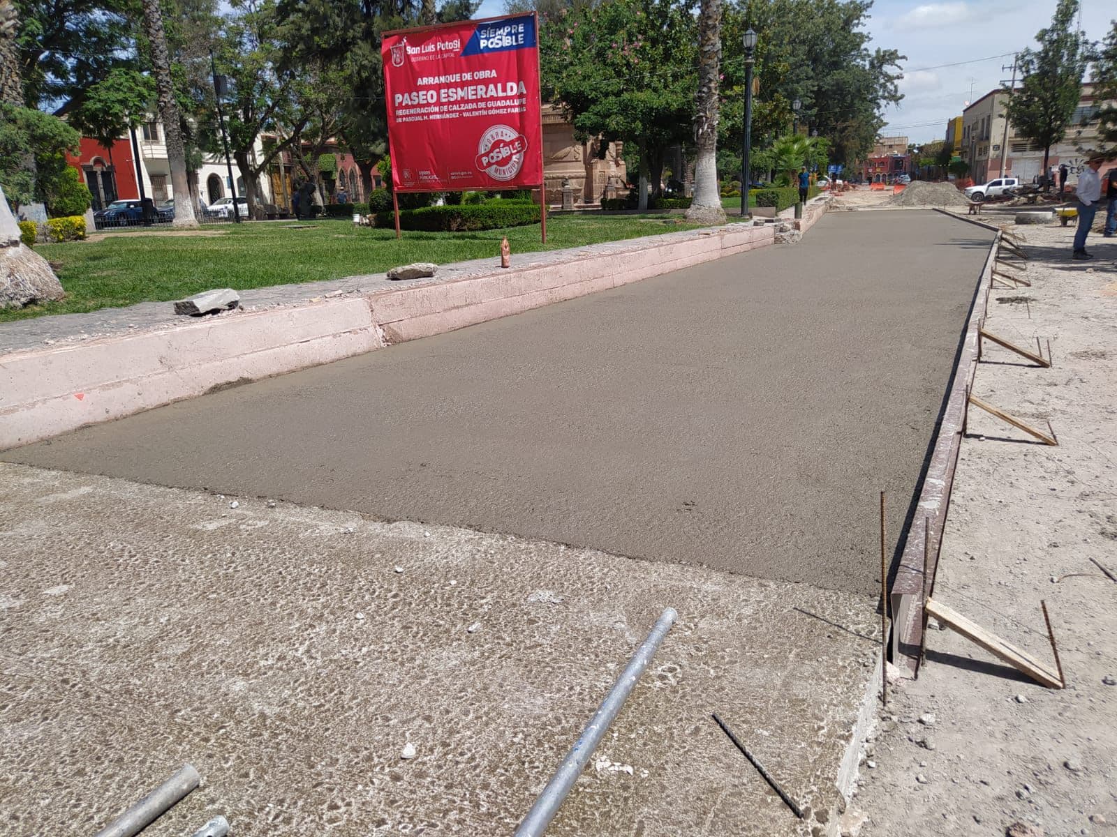 Avanzan trabajos del programa Vialidades Potosinas en la capital de SLP
