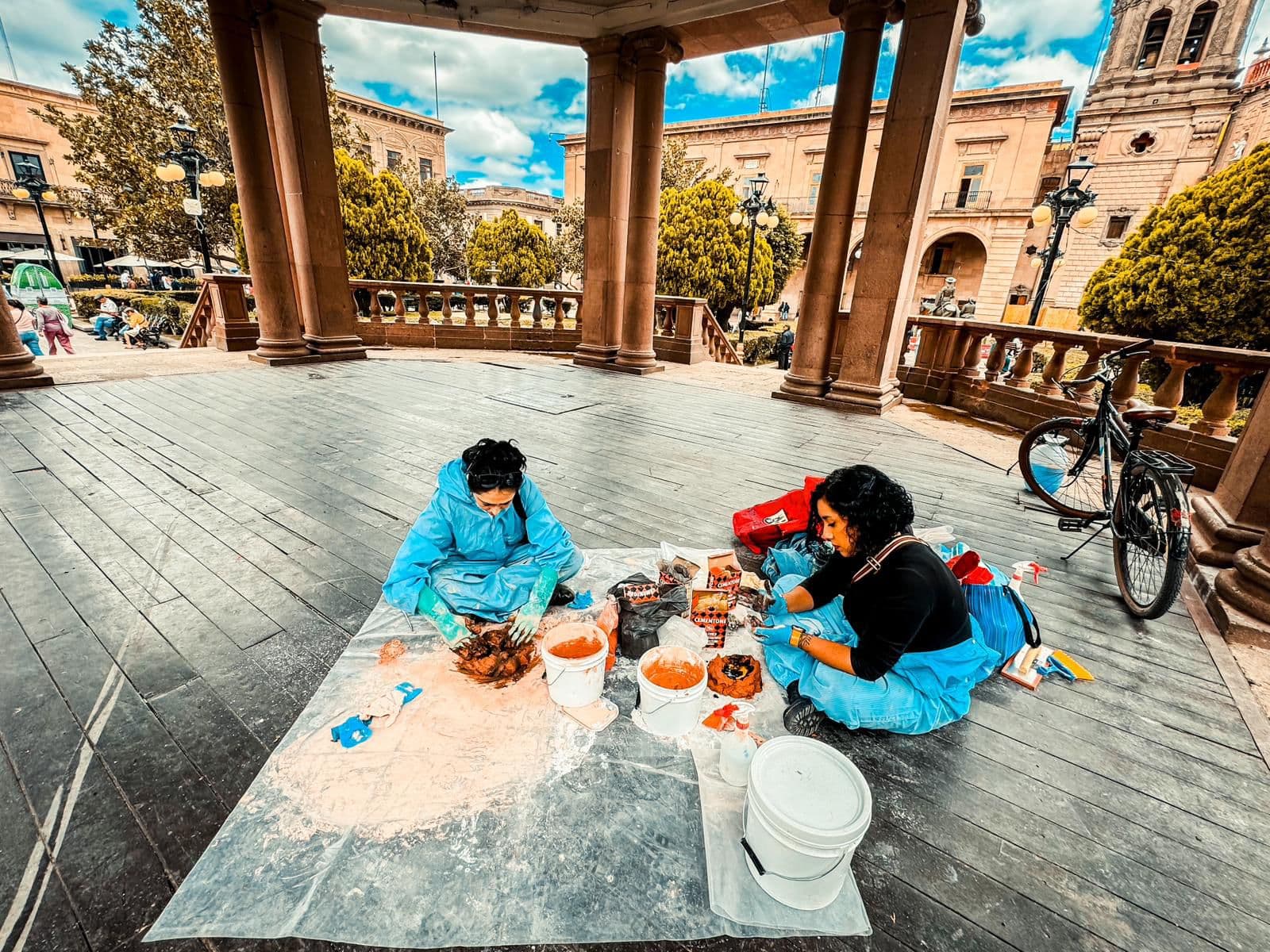 Ayuntamiento de SLP inicia rehabilitación de emblemático kiosco de Plaza de Armas