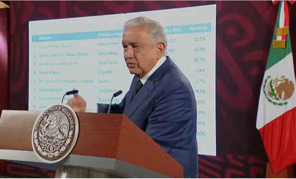 Pide AMLO a los 5 más ricos de México de la sobrerrepresentación