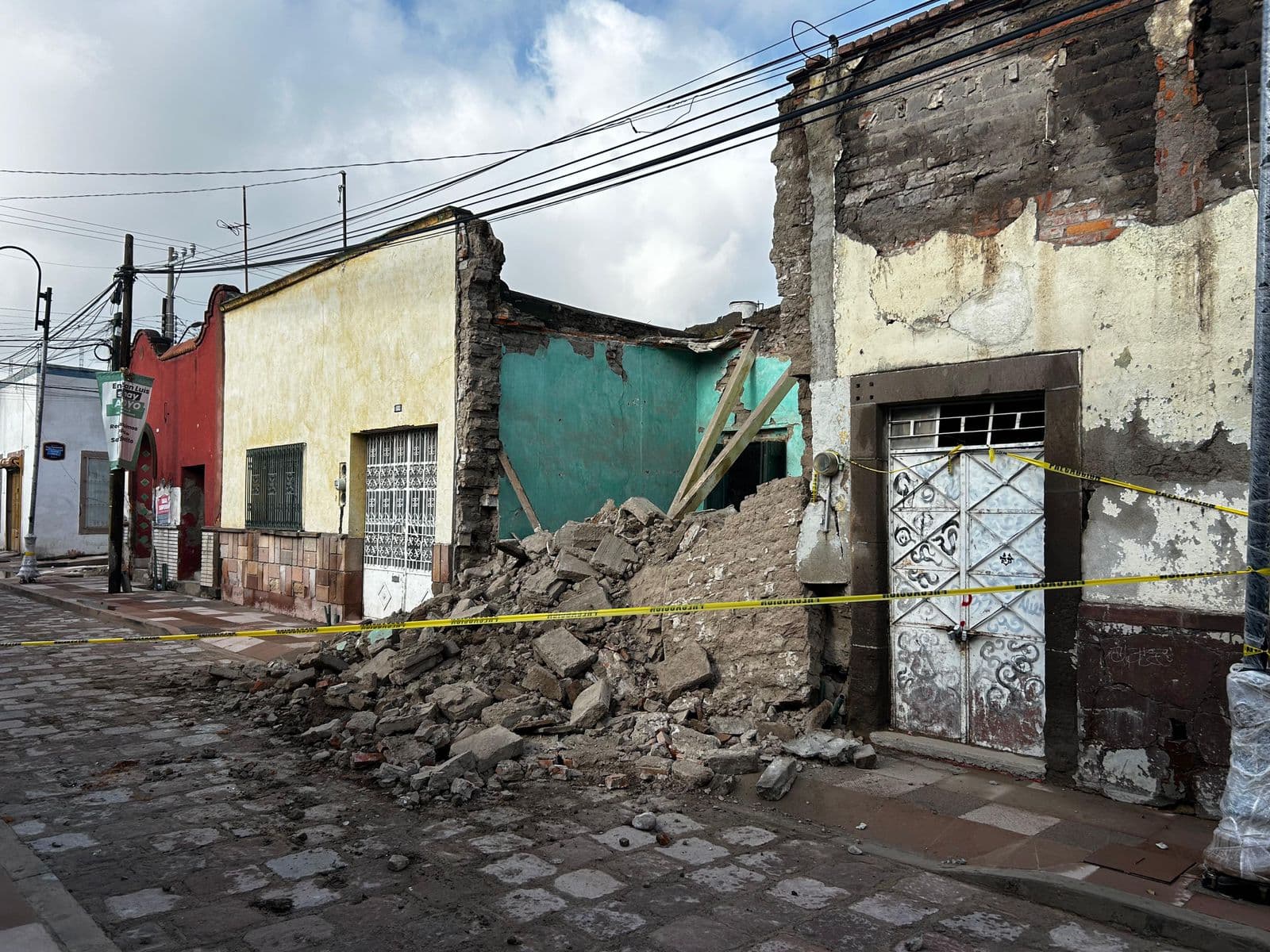 Identifican 16 viviendas en riesgo de derrumbamiento tras lluvias en San Luis Potosí