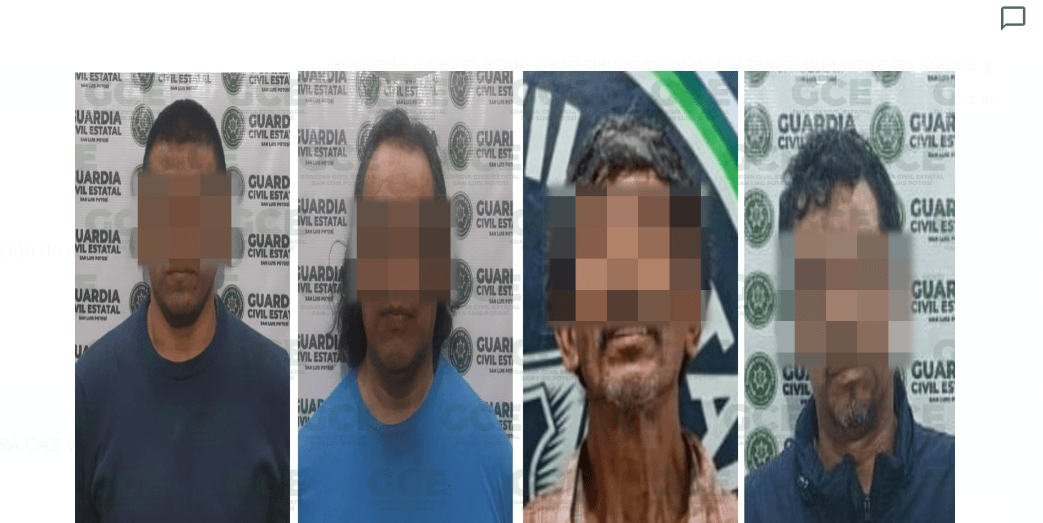 Detienen a 4 por presunta violencia familiar; uno contra su madre