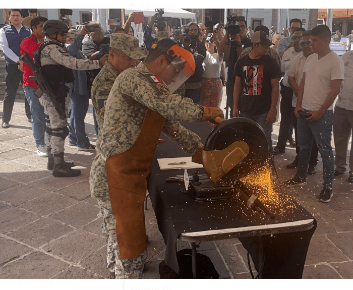 Comienza Sedena campaña de destrucción de armas