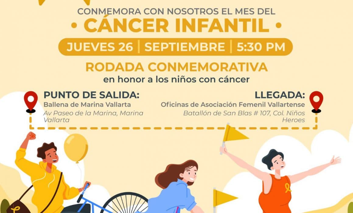 Conmemoran en Vallarta el mes del cáncer infantil