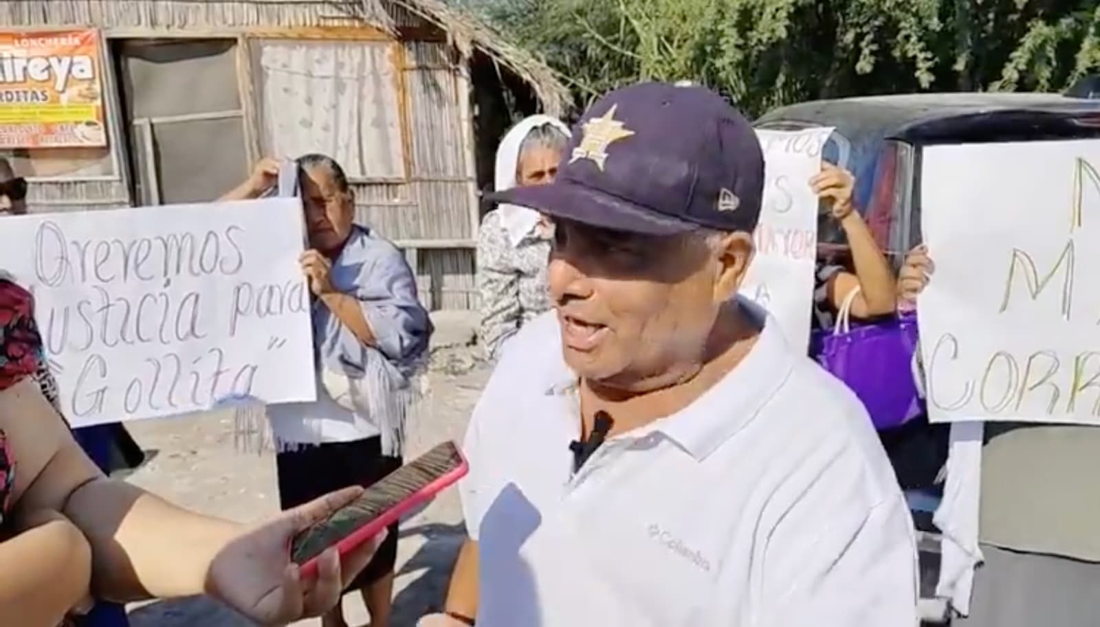 Realizan protesta en Ríoverde por el caso de la señora Gregoria