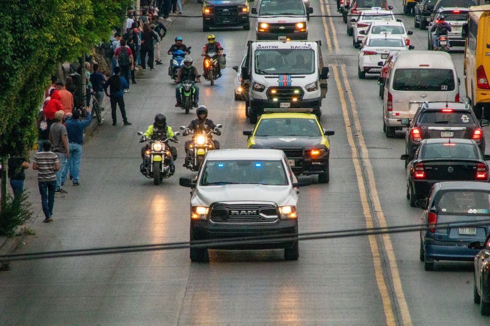 Realizan operativo vial en SLP por la llegada de la Carrera Panamericana 2024