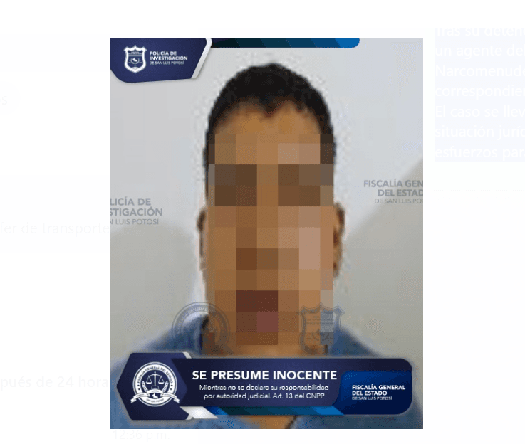Aprehenden a individuo por posesión de drogas en Soledad de Graciano Sánchez