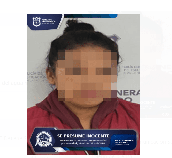 Detienen a mujer por robo calificado en la capital potosina