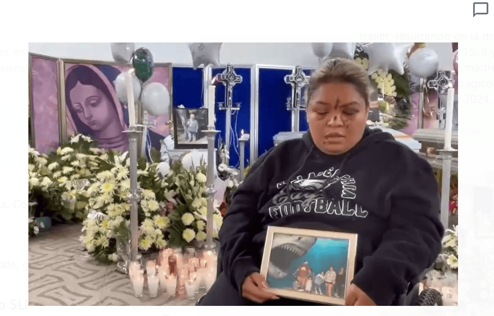 Empresa localiza a viuda de familia potosina fallecida en accidente