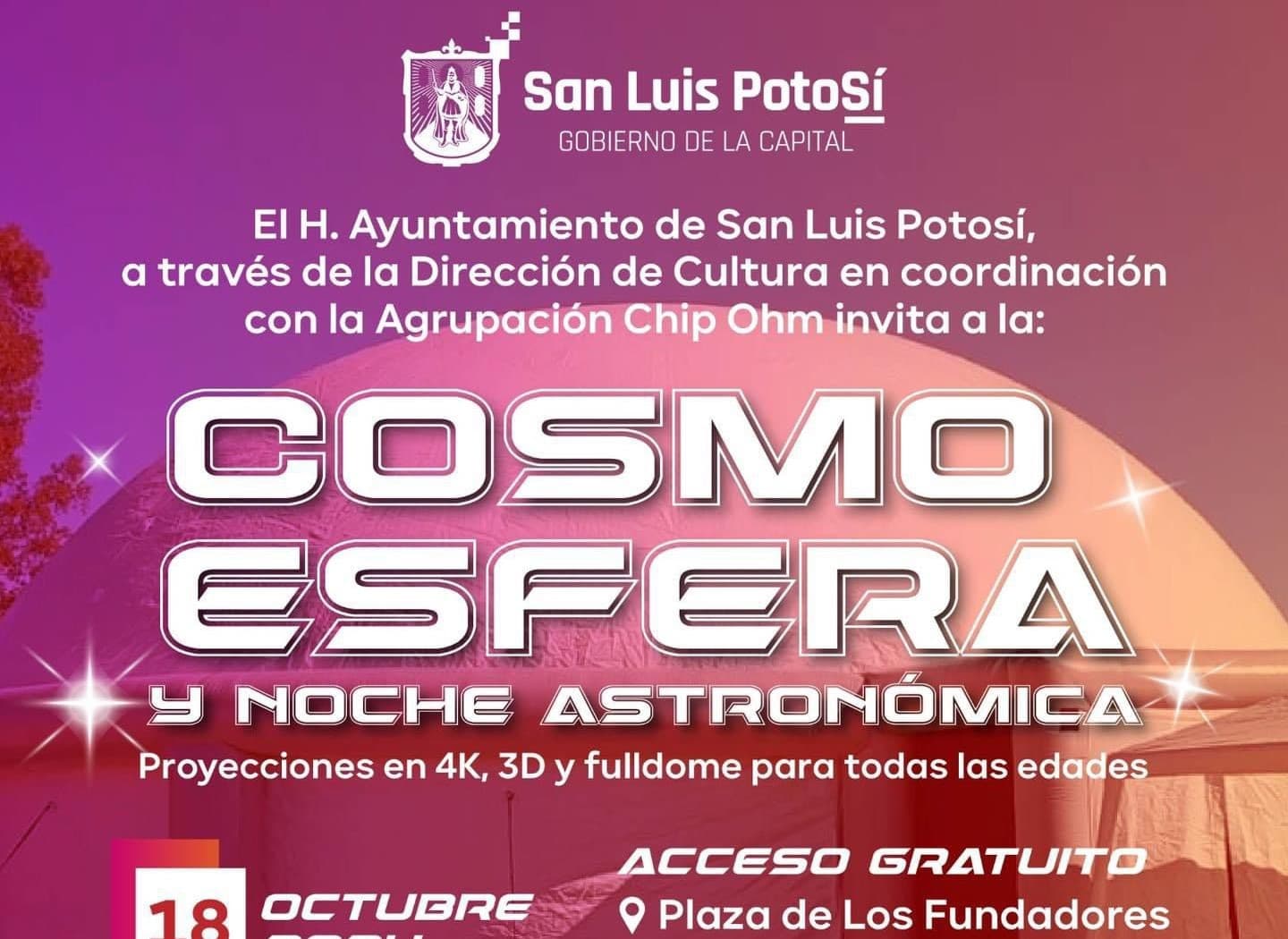 Llega experiencia astronómica Cosmo Esfera al Centro Histórico de la capital