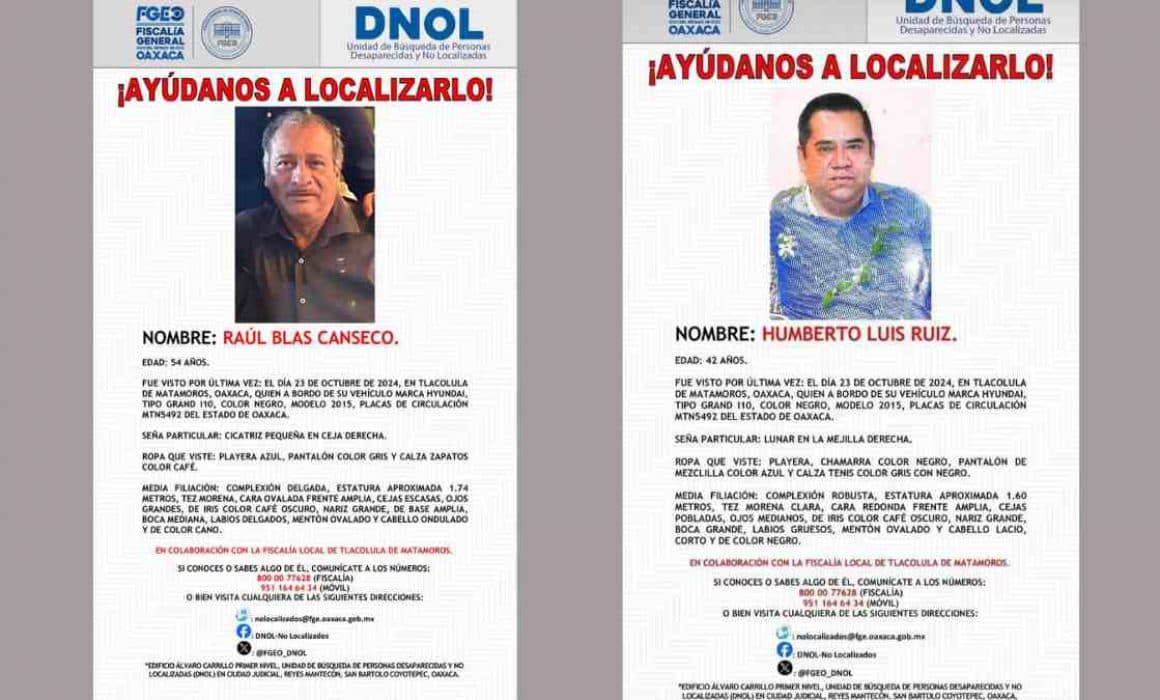 Hallan sin vida a 2 abogados de Oaxaca reportados como desaparecidos
