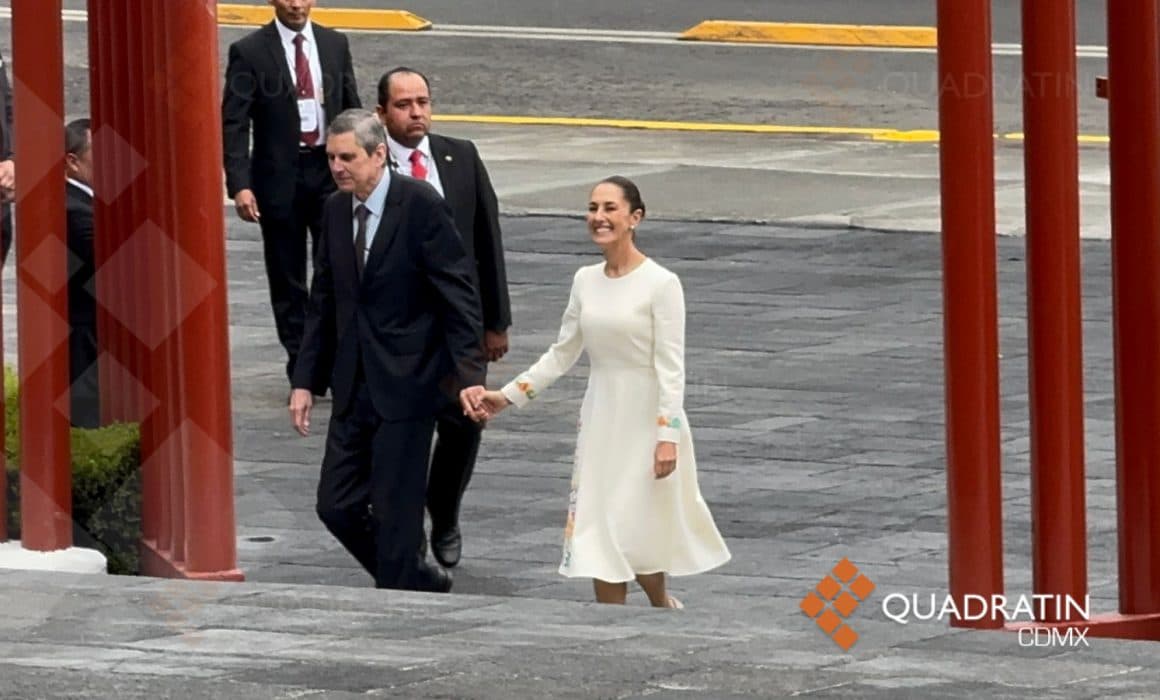 Claudia Sheinbaum llega a la Cámara de Diputados