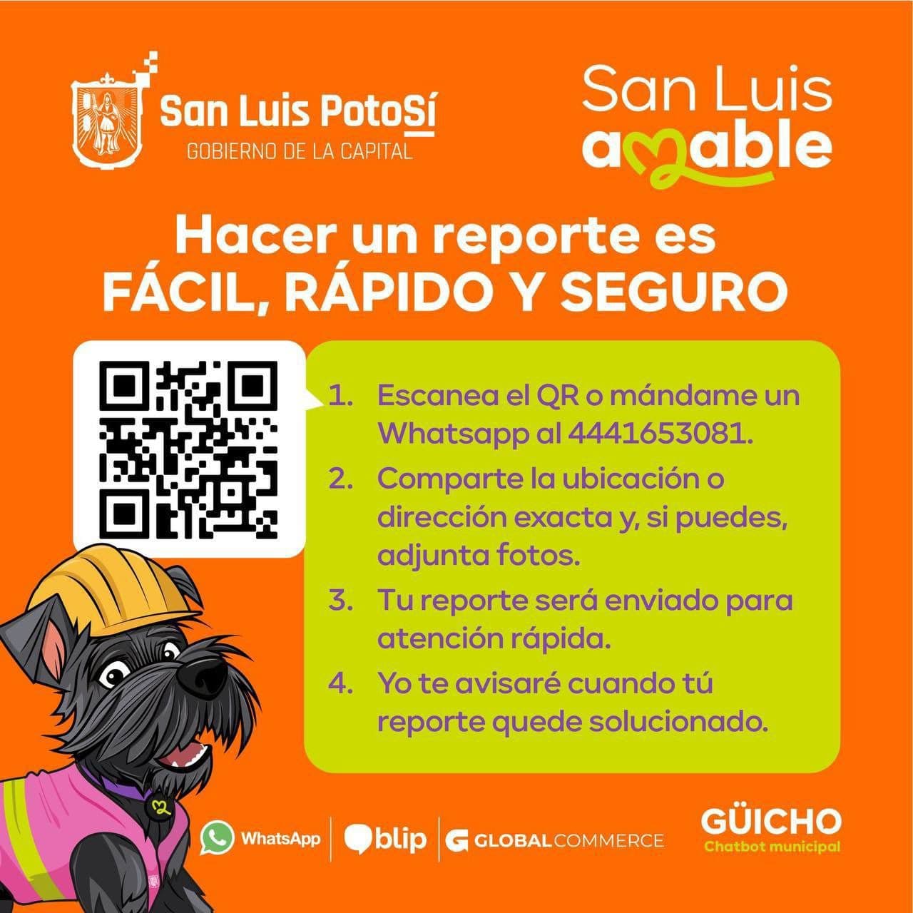 Güicho, el nuevo chatbot de San Luis Potosí, atiende más de 130 reportes en sus primeros días