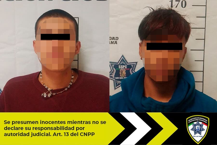 Detiene SSPC a dos presuntos asaltantes en la Col. Progreso