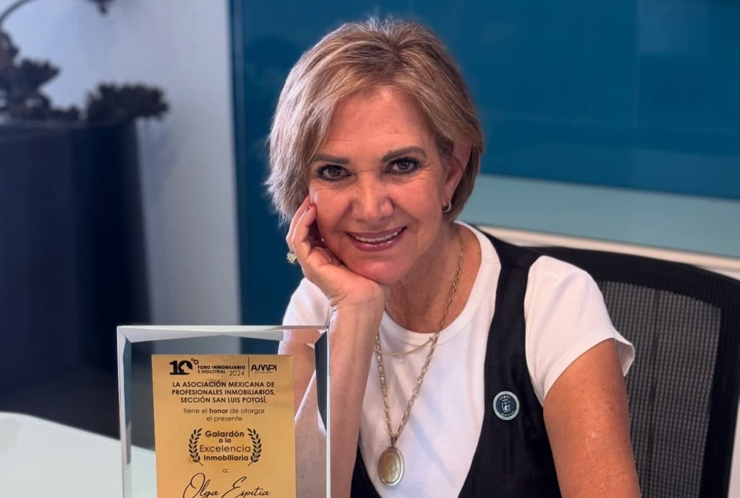 Olga Espitia Lanuza, primera mujer en liderar AMPI en San Luis Potosí
