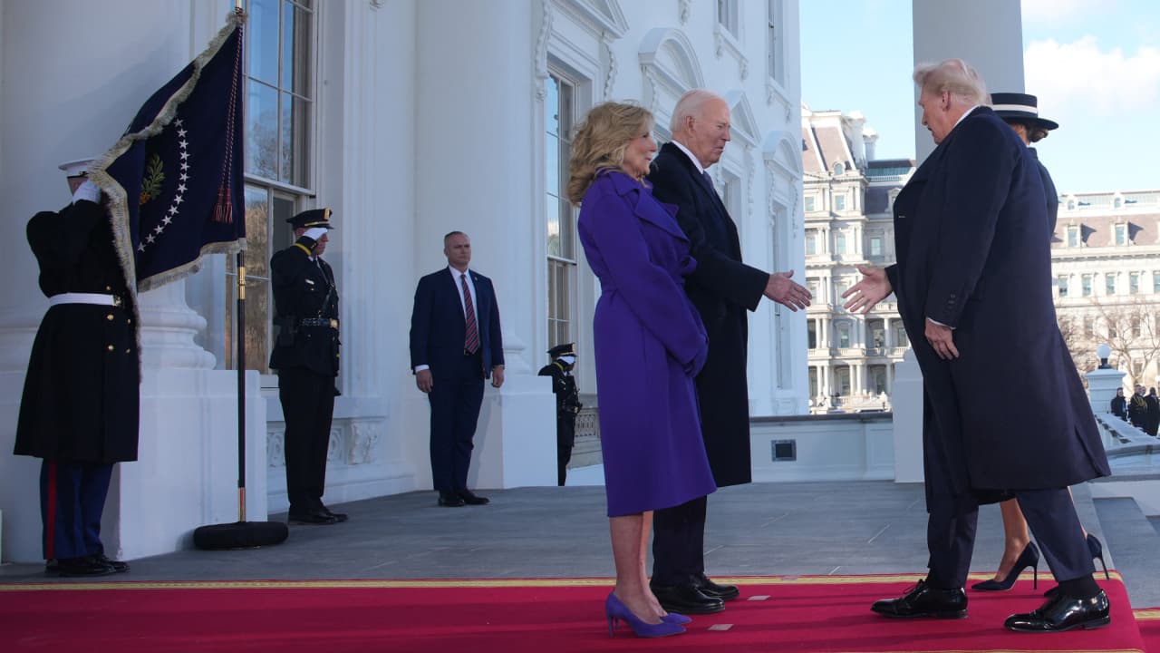 Visita de cortesía entre Biden y Trump en la Casa Blanca