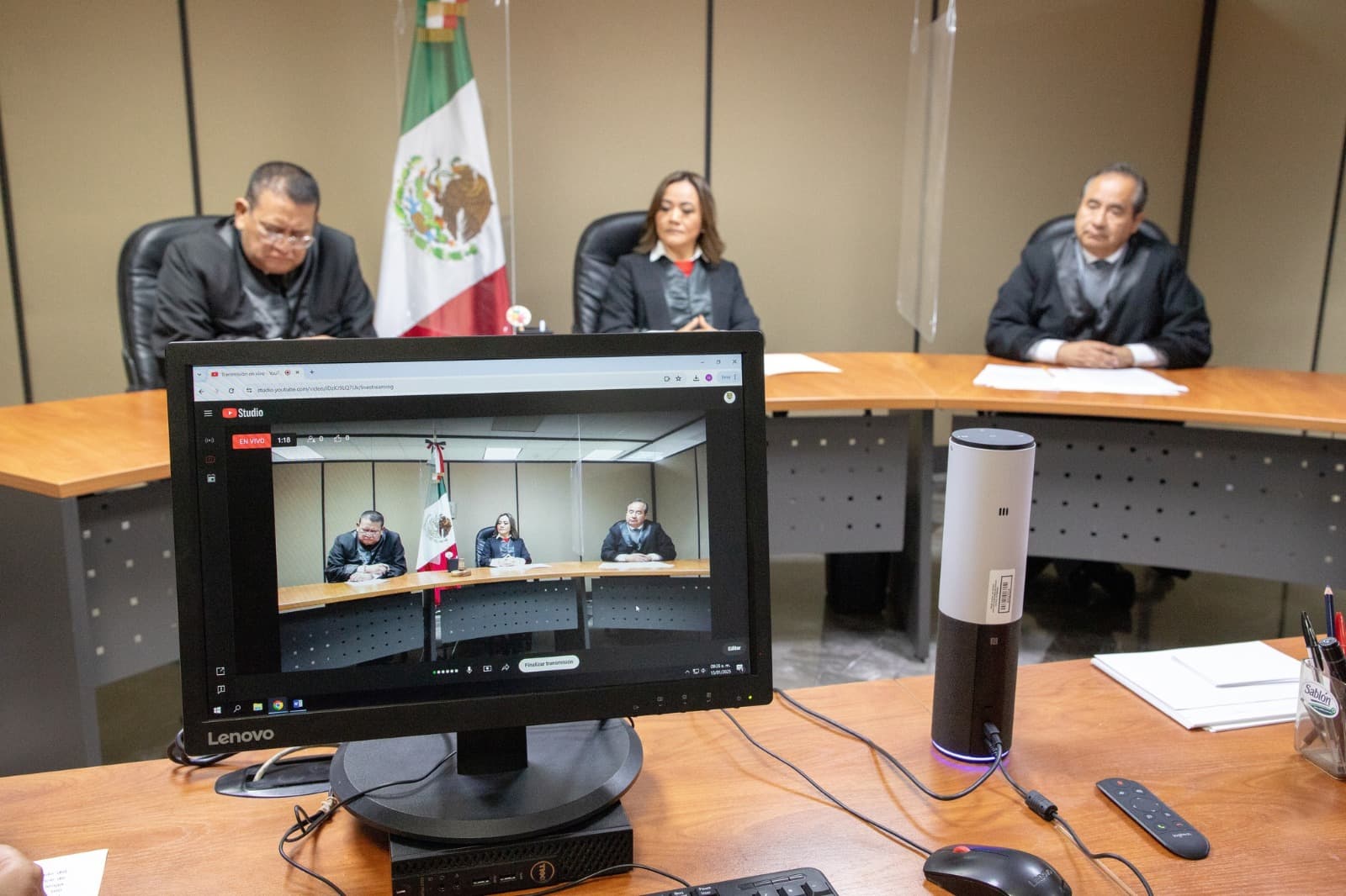 Moderniza justicia PJE con transmisiones en vivo de audiencias públicas