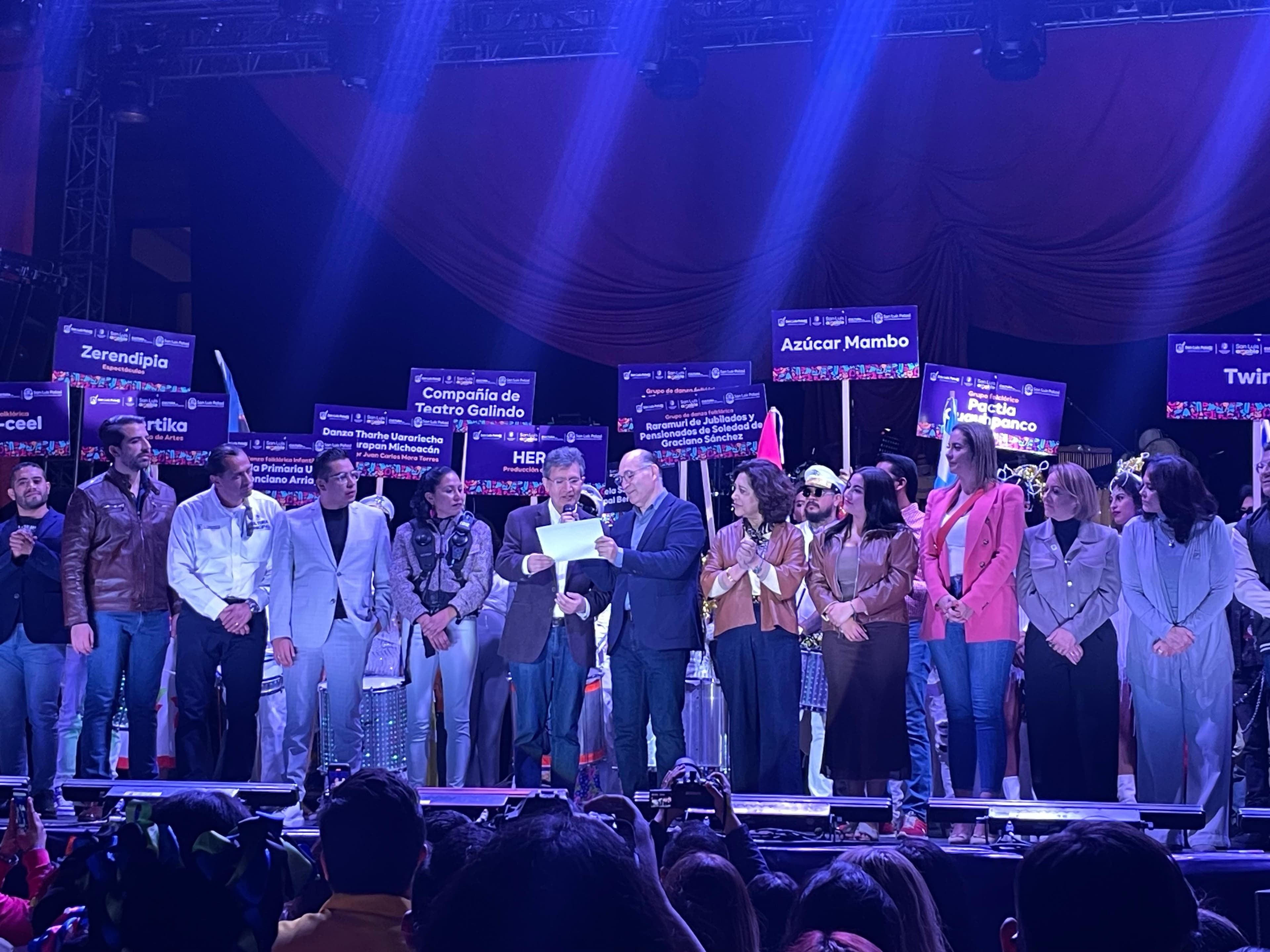 Inaugura Alcalde Galindo festival San Luis Capital Americana de la Cultura