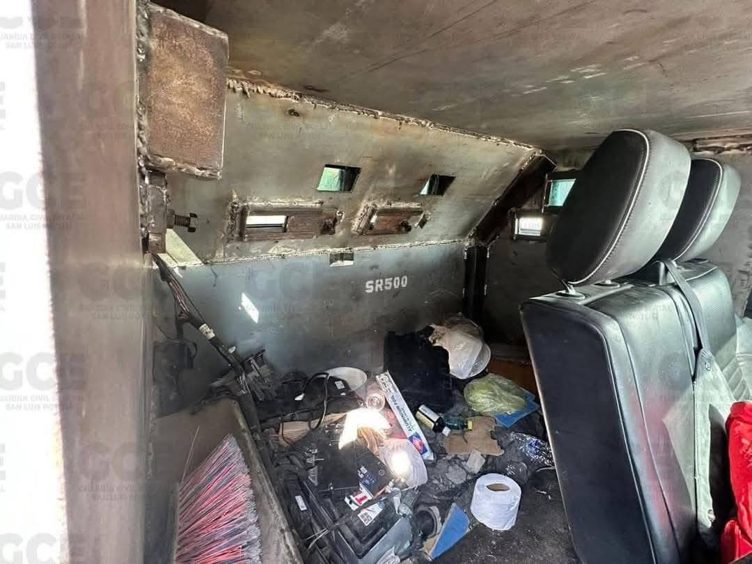 Localizan autoridades estatales 12 vehículos con blindado artesanal en SLP