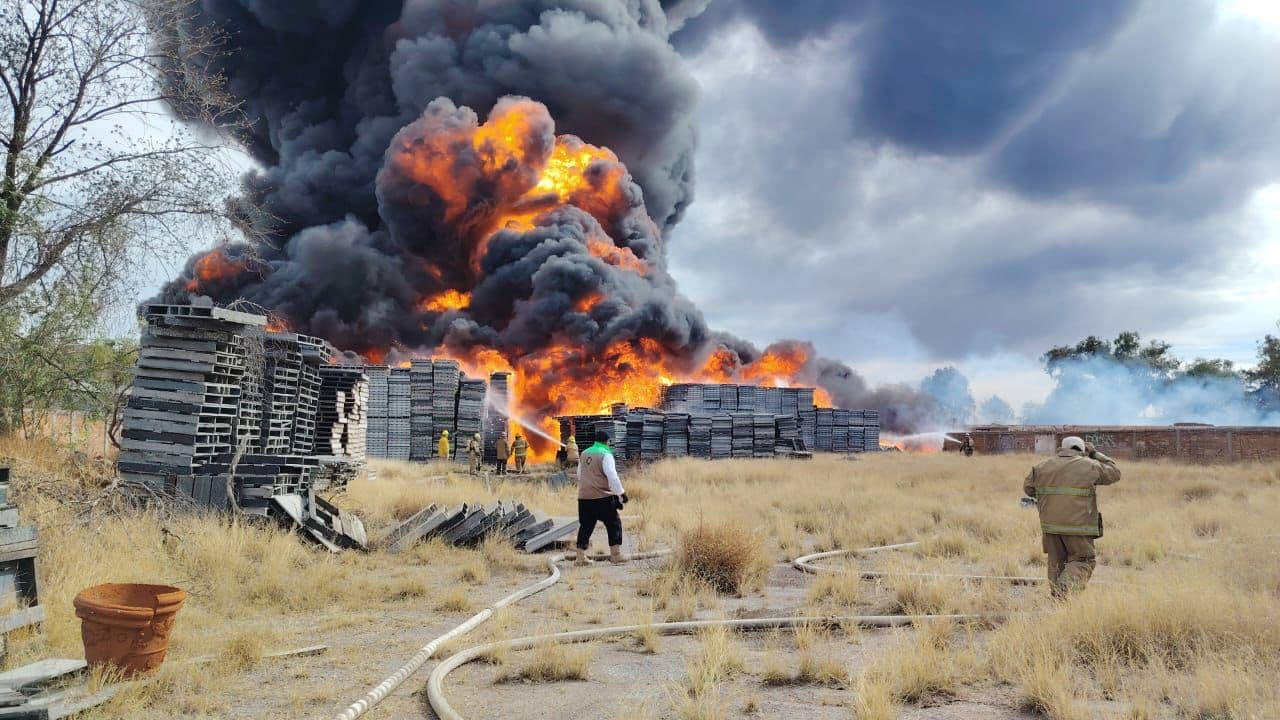 Asiste SSPC municipal a cuerpos de rescate durante incendio en Soledad