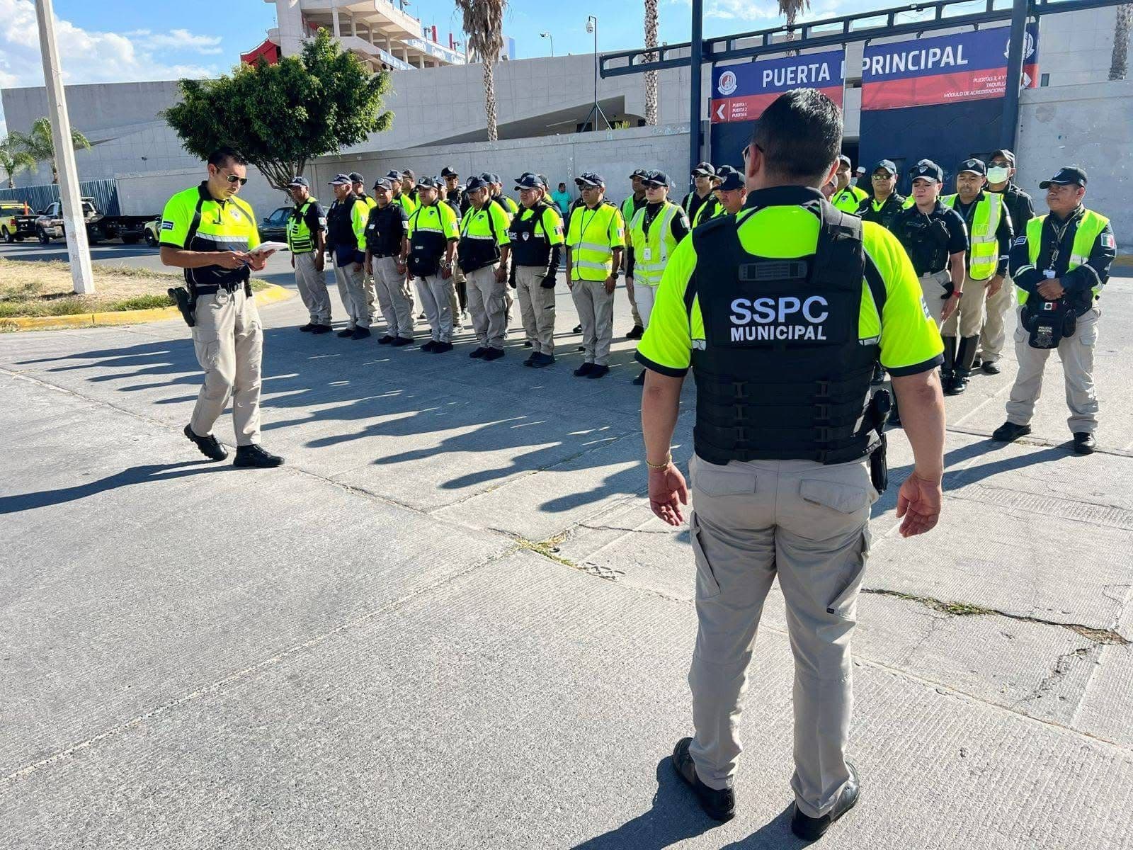 Despliega SSPC operativo con 180 elementos ante partido ADSL vs. Chivas
