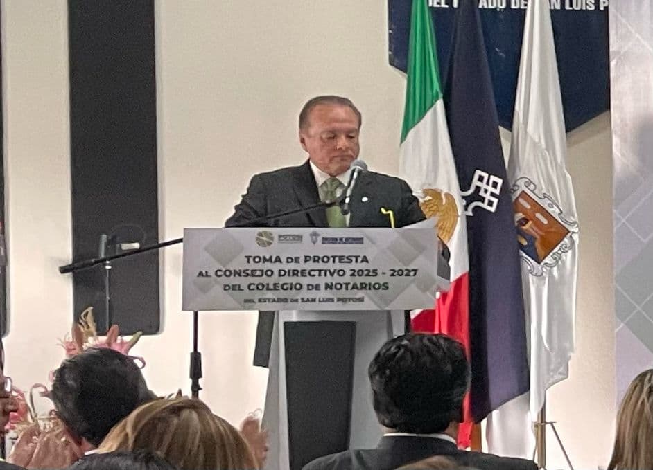 Oficialmente, el Colegio de Notarios de SLP cuenta con nuevo presidente