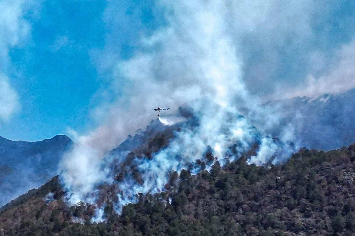 Se mantienen activos siete incendios forestales en SLP según CONAFOR