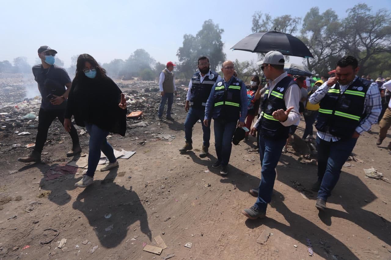 Intervienen autoridades municipales tiradero clandestino