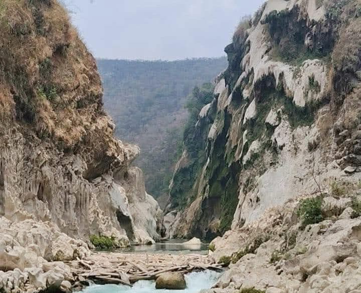 Cascada de Tamul se seca tras fin de veda y falta de lluvias