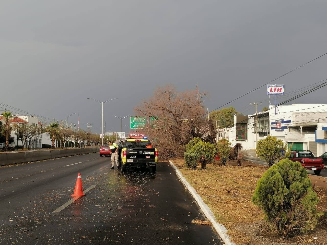 Tormenta colapsa servicios en el norte y oriente de SLP