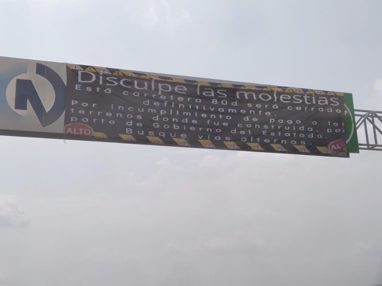 Ejidatarios amenazan con cerrar la súper carretera 80 por falta de pago