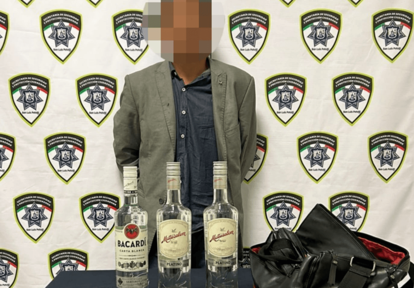 Fue por vino y ya no vino: SSPC aprehende a ladrón de alcohol