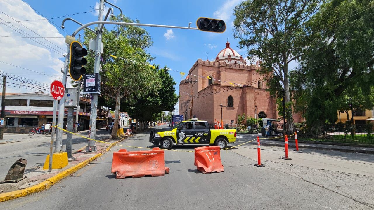 Realiza SSPC cierre vial en Av. Fray Diego de la Magdalena por reparaciones