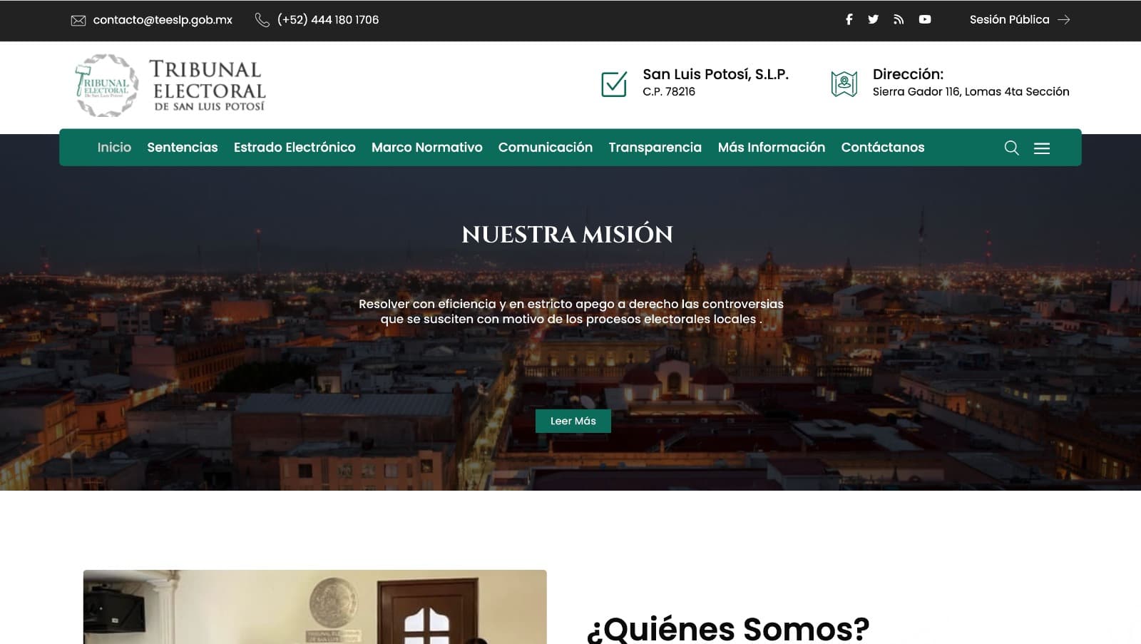 Falla nuevo portal del TEESLP